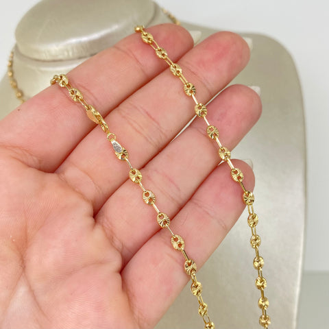 Cadena GC Diamantado Oro amarillo 18k 8,32 Gr / 3,3 mm / 60 Cm