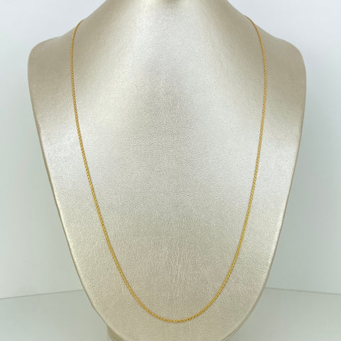 Cadena ● China Oro amarillo 18k 3,2 Gr / 1,4 mm / 60 Cm *