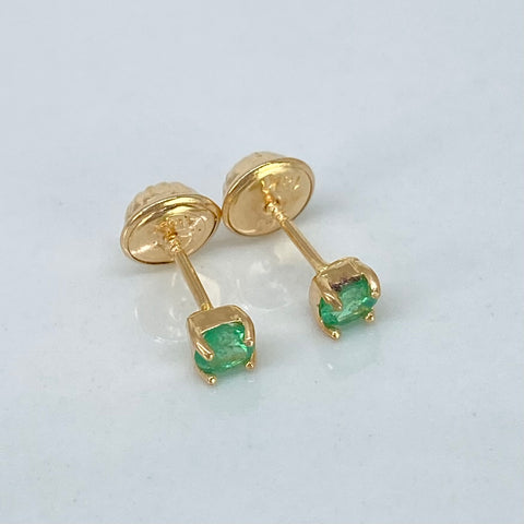 Topos Esmeraldas 28PTS Oro amarillo 18k 0,6 Gr / 3,3 mm *