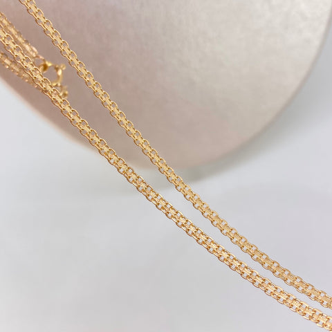 Cadena ● China Oro amarillo 18k 5,7 Gr / 2,1 mm / 60 Cm
