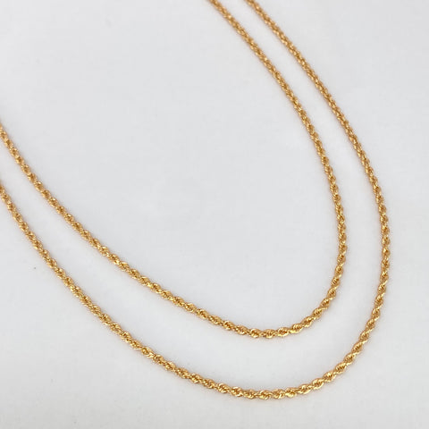 Cadena ● Lazo Oro amarillo 18k +1 / 1,55 Gr / 1,3 mm / 50 Cm †