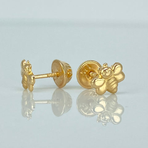 Topos Abeja Oro amarillo 18k 0,6 Gr / 7 mm