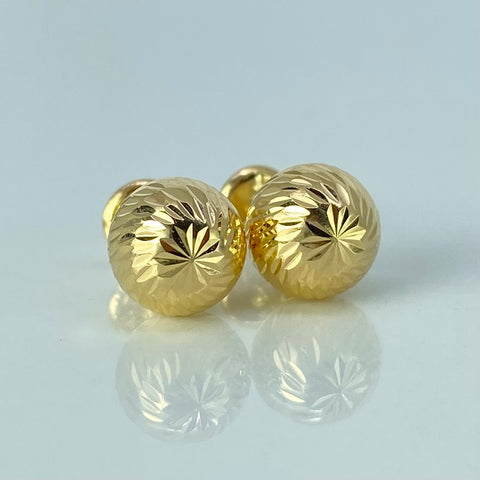 Topos Bolas Diamantadas Oro amarillo 1,07 Gr / 8 mm