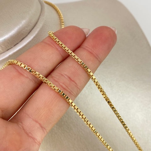 Cadena ● Veneciana Oro amarillo 18k +3 / 6,7 Gr / 2 mm / 50 Cm *