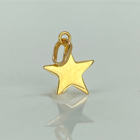 Dije Estrella Oro amarillo 18k 0,76 Gr / 2 Cm †