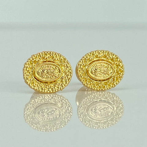 Topos Virgen Guadalupe Oro amarillo 18k 1,22 Gr / 8 mm  *