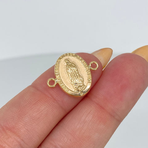 Herraje Virgen Guadalupe Oro amarillo 0,78 Gr / 1,8 Cm