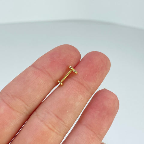 Piercing Corazón Liso / Oro Amarillo 18k (Joya) / 0,59 gr / 5,1 mm / (Oreja) *