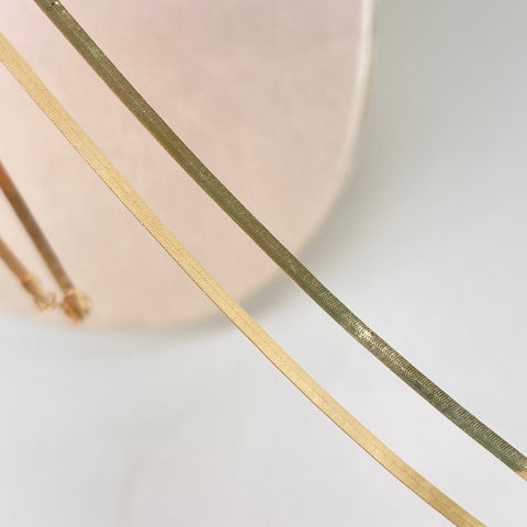Cadena ● Espejo Oro amarillo 18k +3 / 2,92 Gr / 2 mm / 45 Cm *
