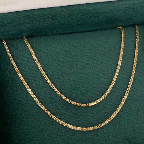 Cadena ● Franco Oro amarillo 18k +2 / 4,45 Gr / 1,2 mm / 50 Cm *