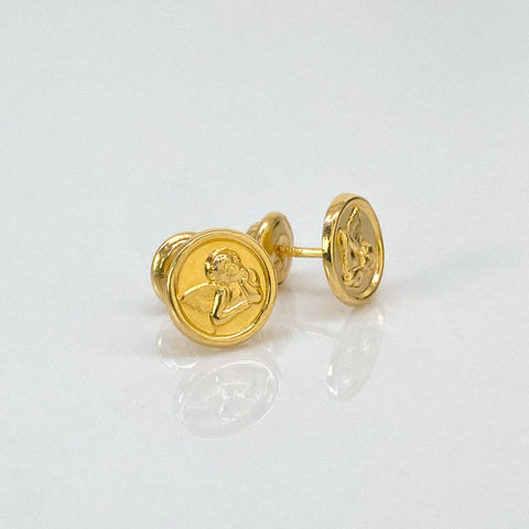 Topos Ángeles Oro amarillo 18k 0,82 Gr / 7,7 mm †