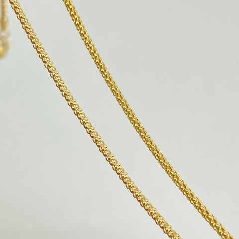Cadena ● Cola Raton Oro amarillo 18k +3 / 2,04 Gr / 1,3 mm / 50 Cm †