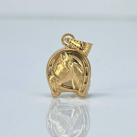 Dije Herradura Caballo Oro amarillo 0,51 Gr / 1,6 Cm *