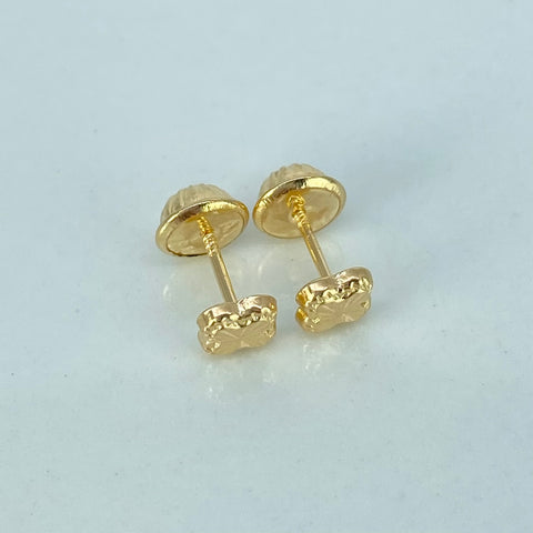 Topos Trebol Diamantado Oro amarillo 0,5 Gr / 4,5 mm