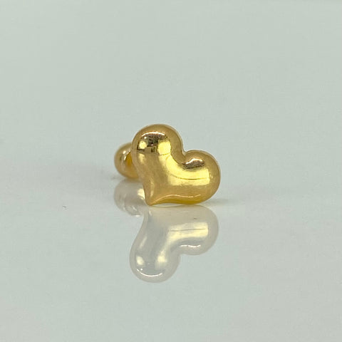 Piercing Corazon / Oro Amarillo 18k (Joya) / 0,42gr / 7.6mm / (Oreja) *
