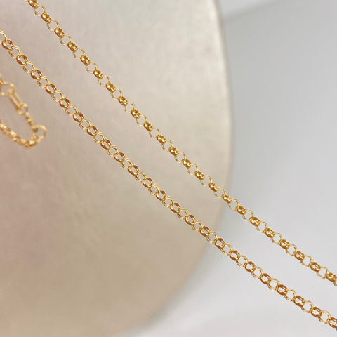 Cadena ● Aro Seguido Oro amarillo 18k 1,35 Gr / 1,8 mm / 50 Cm *