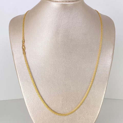 Cadena ● China Oro amarillo 18k 5,5 Gr / 3,1 mm / 60 Cm †