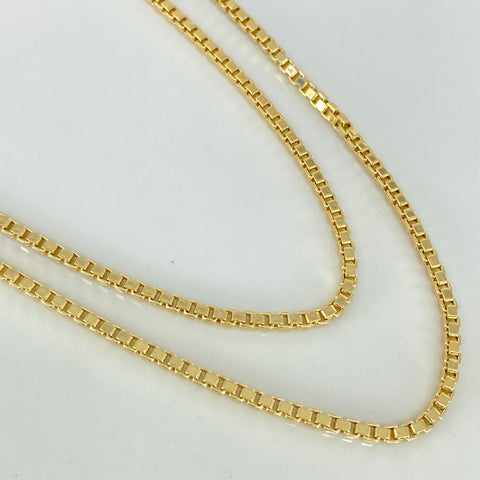 Cadena ● Veneciana Oro amarillo 18k +3 / 6,7 Gr / 2 mm / 50 Cm *