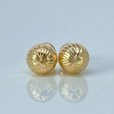 Topos Bolas Diamantadas Oro amarillo 1,1 Gr / 8 mm *