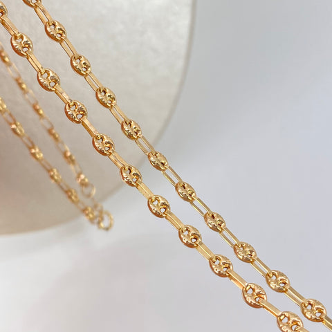 Cadena GC Diamantado Oro amarillo 18k 7,00 Gr / 3,3 mm / 60 Cm