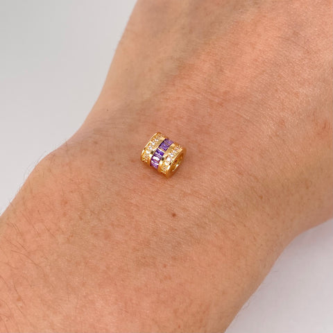 Herraje Cilindro Circones Blancos Lilas Oro amarillo 1,2 Gr / 0,7 Cm †