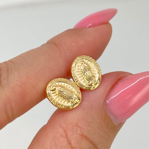 Topos Virgen Guadalupe Oro amarillo 18k 0,9 Gr / 8,4 mm