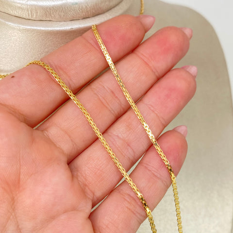 Cadena ● China Oro amarillo 18k 3,25 Gr / 1,6 mm / 45 Cm