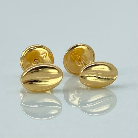 Topos Grano Cafe Oro amarillo 18k 0,55 Gr / 5 mm †