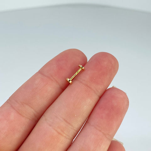 Piercing Circulo Liso / Oro Amarillo 18k (Joya) / 0,39 gr / 3,4 mm / (Oreja)