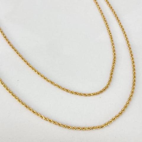 Cadena ● Lazo Oro amarillo 18k +1 / 1,8 Gr / 1,4 mm / 60 Cm *