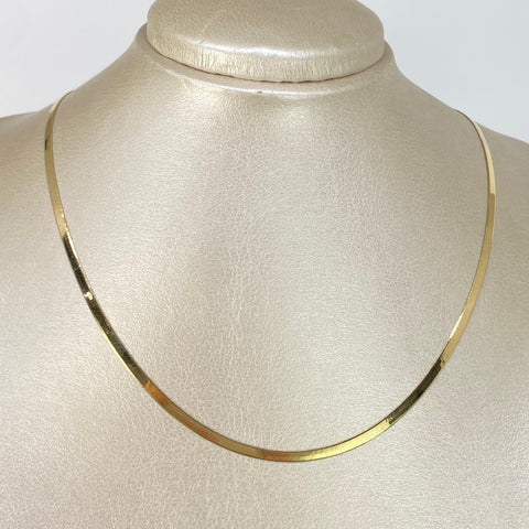 Cadena ● Espejo Oro amarillo 18k +3 / 5,7 Gr / 2,7 mm / 45 Cm *