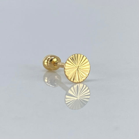 Piercing Circulo Diamantado / Oro Amarillo 18k (Joya) / 5mm / 0,35gr / 1.1cm / (Oreja) †