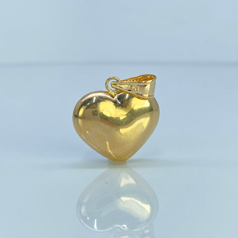 Dije Corazon Oro amarillo 18k 2,29 Gr / 3 Cm