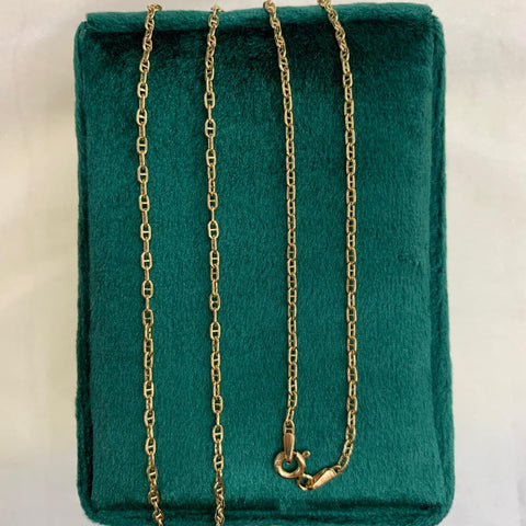 Cadena Escalera Oro Amarillo 18k 2,52gr 60cm