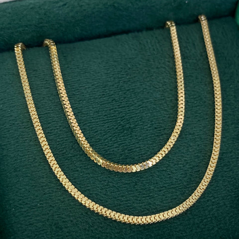 Cadena ● Veneciana Oro amarillo 18k +3 / 6,3 Gr / 1,7 mm / 50 Cm †