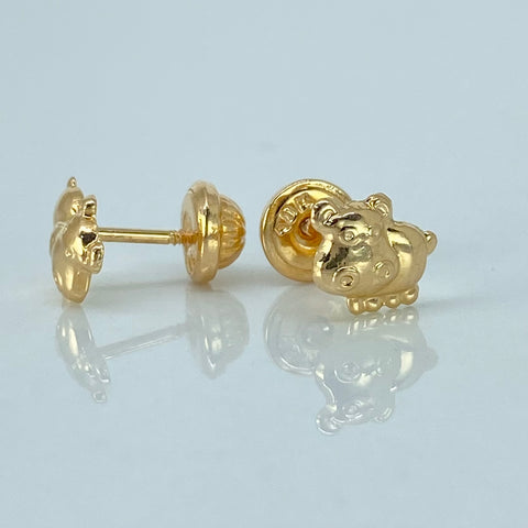 Topos Hipopotamo Oro amarillo 0,62 Gr / 7,2 mm