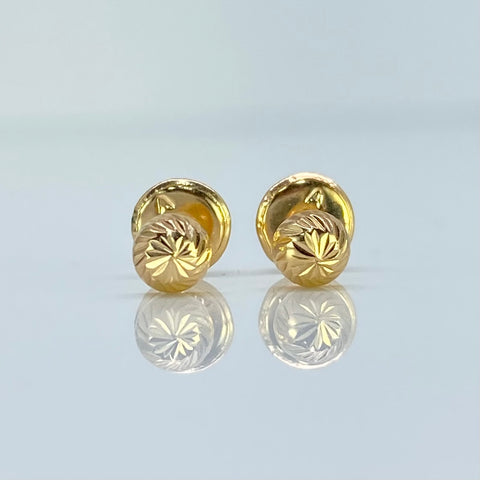 Topos Media Bola Diamantada Oro amarillo 18k 0,50 Gr / 4 mm