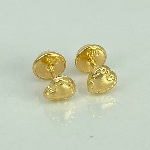 Topos Corazon Bordeado Oro amarillo 18k 0,55 Gr / 5,1 mm *