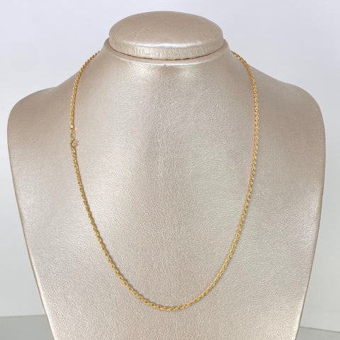 Cadena ● Lazo Oro amarillo 18k +1 / 1,4 Gr / 1,6 mm / 45 Cm *