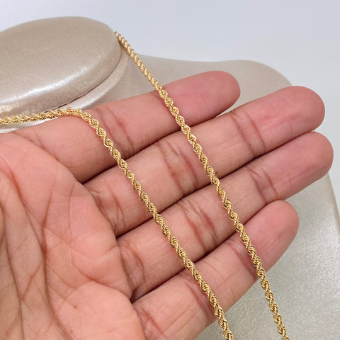 Cadena ● Lazo Oro amarillo 18k +1 / 5,63 Gr / 2,6 mm / 60 Cm *