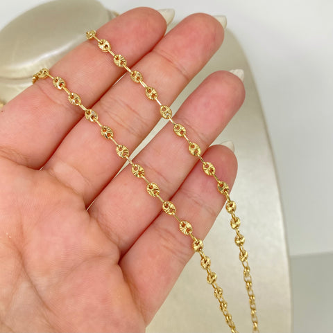 Cadena GC Diamantada Oro amarillo 18k 7,25 Gr / 3,3 mm / 50 Cm †
