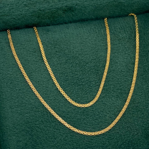 Cadena China Oro amarillo 18k 2,33 Gr / 1,2 mm / 60 Cm †