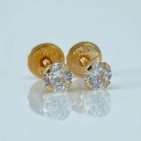 Topos Circones Blancos Oro amarillo 0,6 Gr / 4,2 mm †