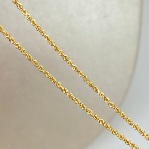 Cadena ● Lazo Oro amarillo 18k +1 / 1,8 Gr / 1,4 mm / 60 Cm *