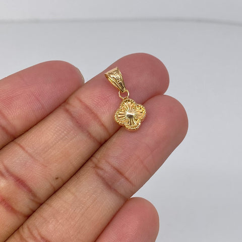 Dije Trebol Oro amarillo 0,5 Gr / 1,8 Cm
