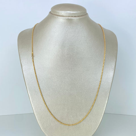 Cadena ● Lazo Oro amarillo 18k +1 / 1,9 Gr / 1,6 mm / 60 Cm *