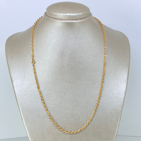Cadena ● Lazo Oro amarillo 18k +1 / 3,07 Gr / 2,7 mm / 50 Cm *