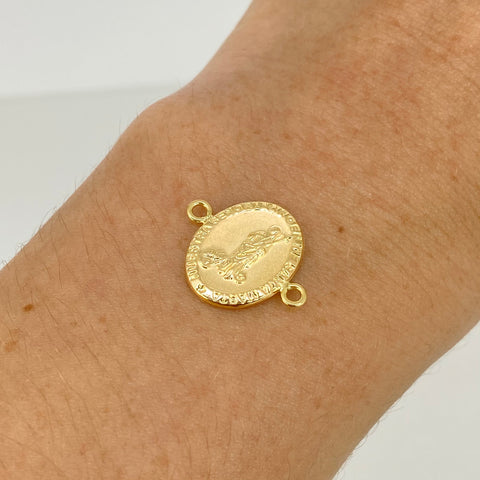 Herraje Virgen Santa Marta Oro amarillo 18k 0,9 Gr / 1,8 Cm  *