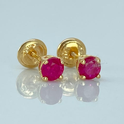 Topos Circon Fuscia Oro amarillo 0,88 Gr / 4,2 mm *