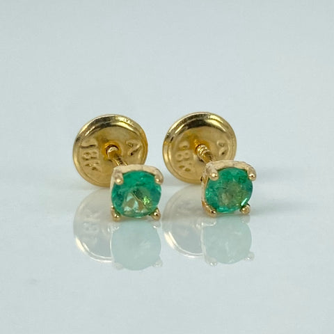 Topos Esmeraldas 28PTS Oro amarillo 18k 0,62 Gr / 3,5 mm